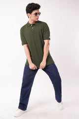 Olive polo tshirt