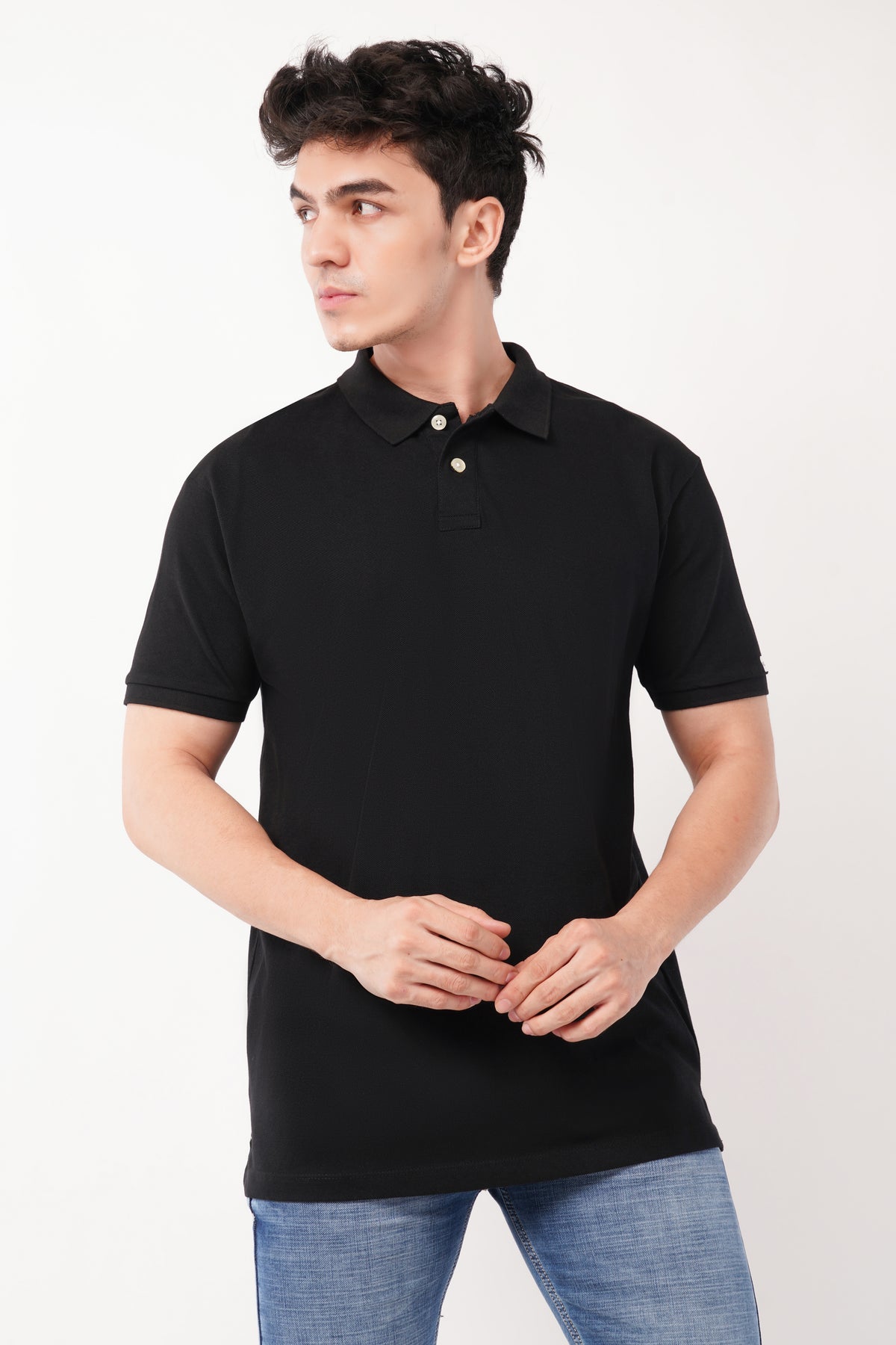 Black polo tshirt