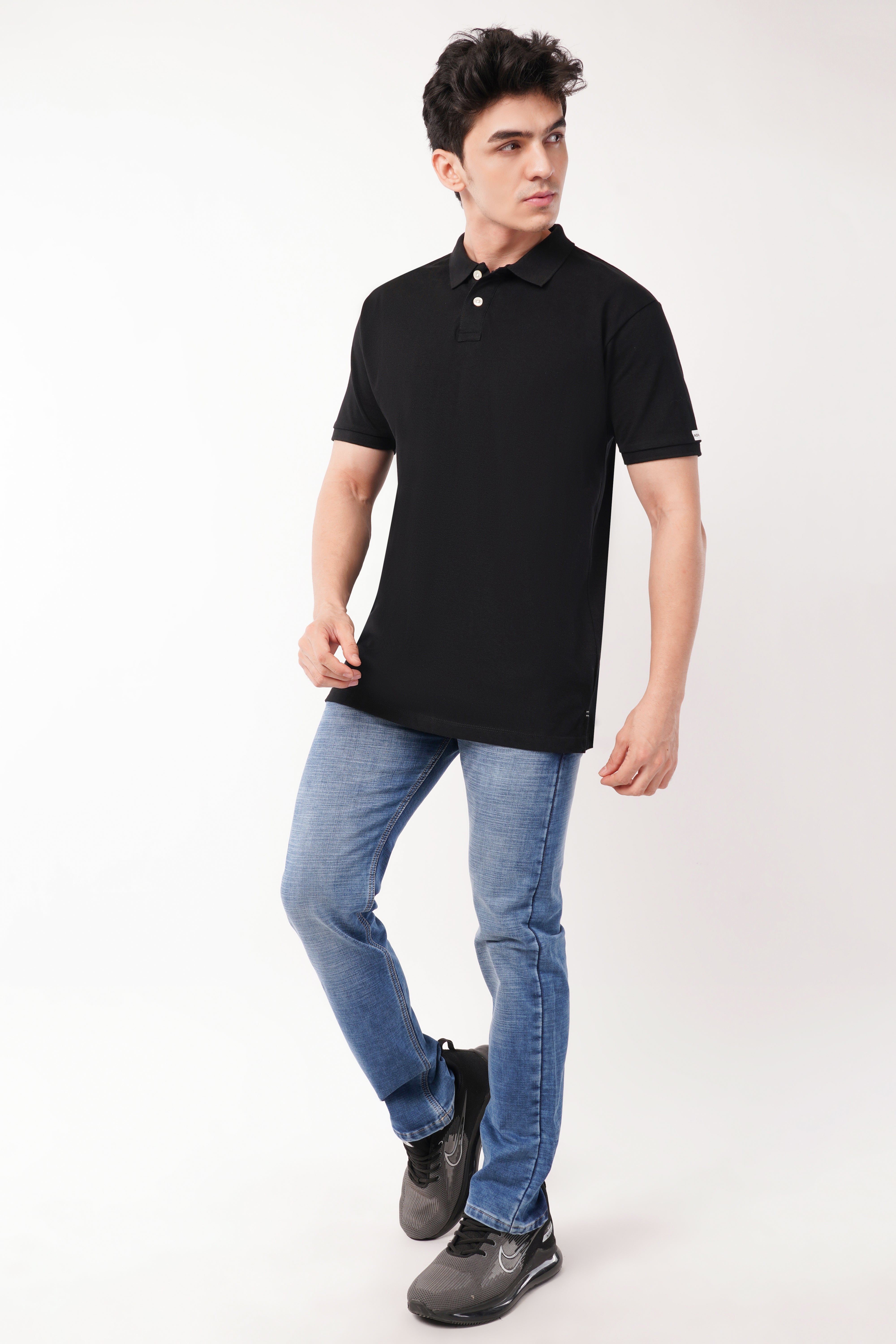 Black polo tshirt