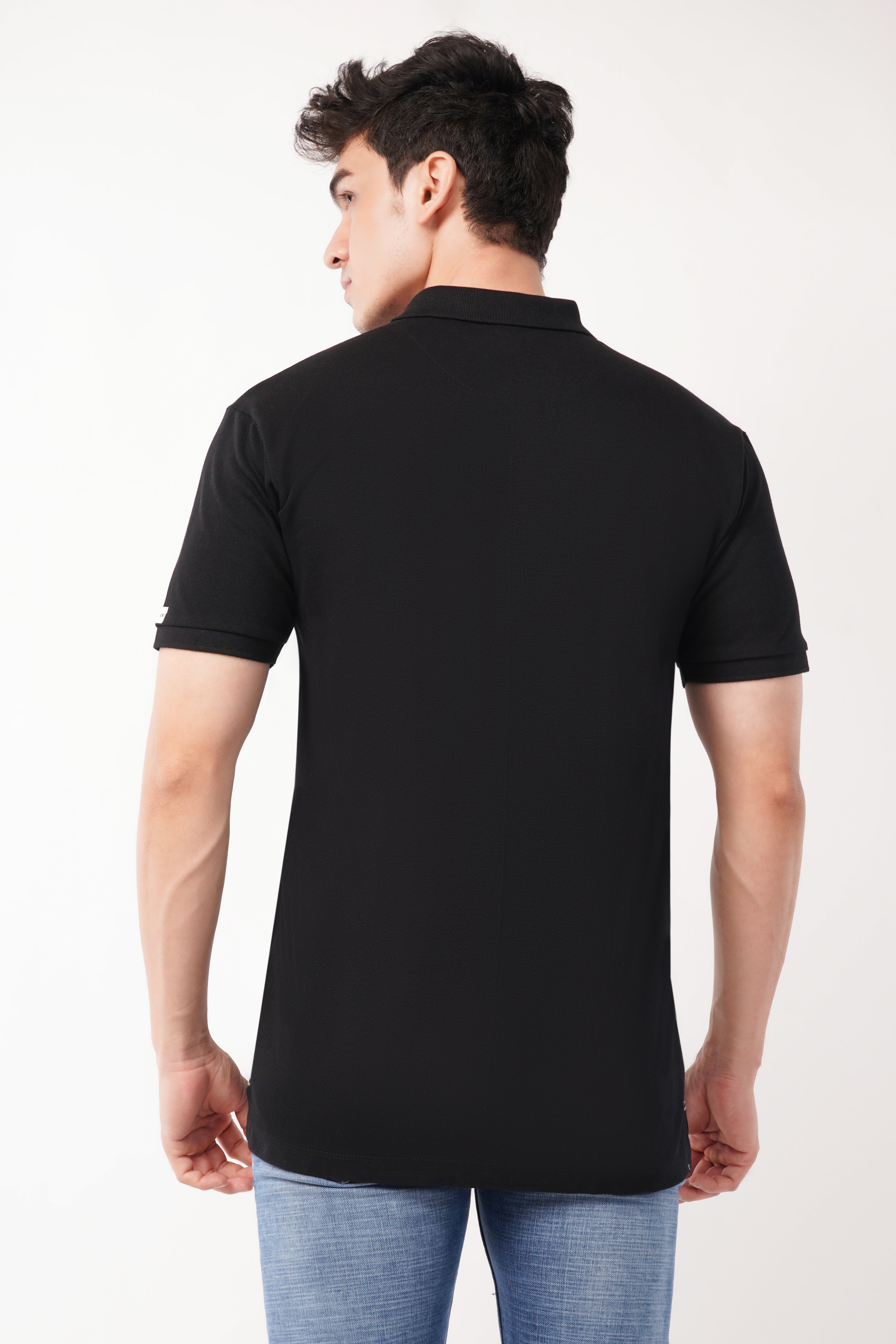 Black polo tshirt