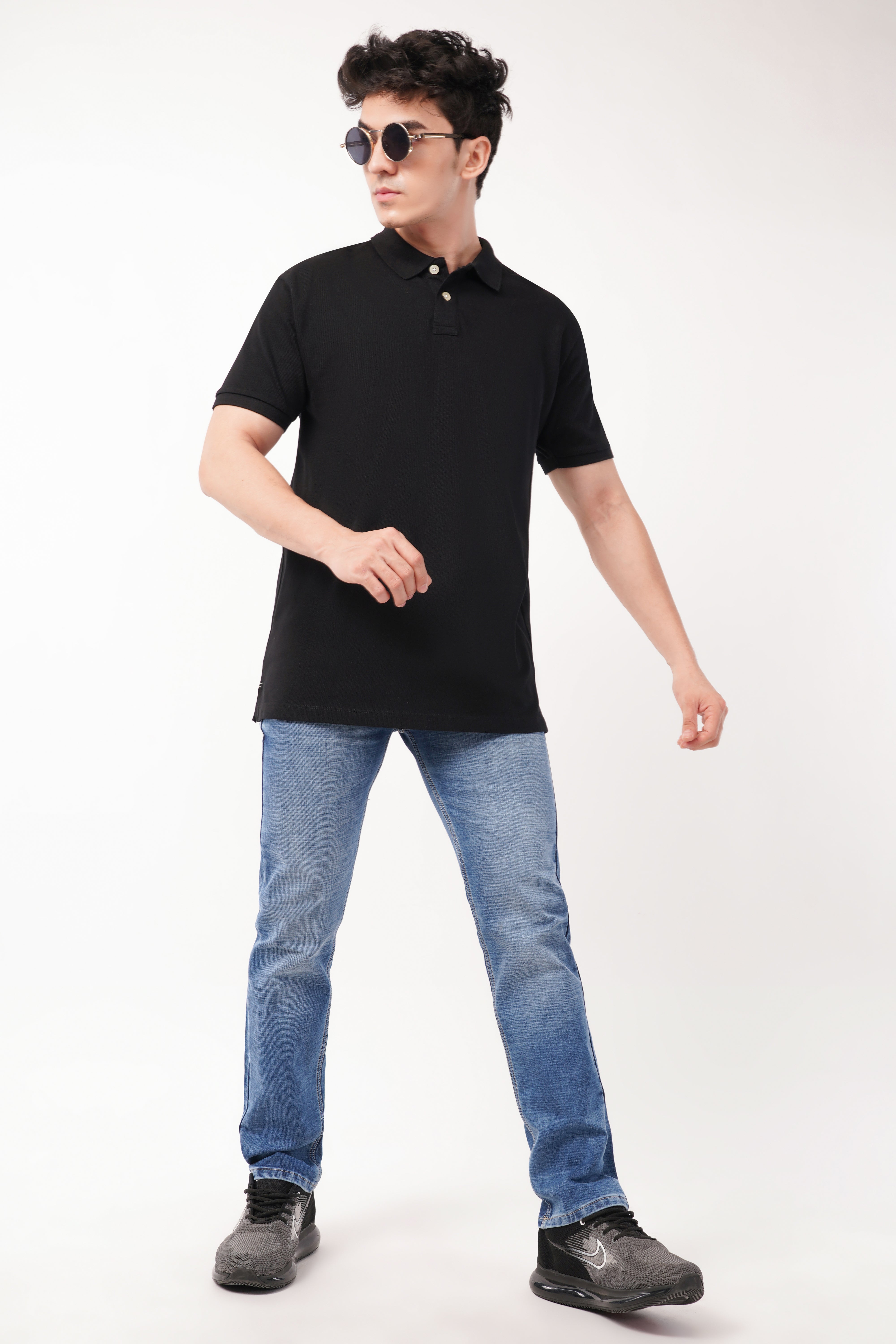 Black polo tshirt