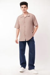 Elite Taupe Luxe Soft Cotton Shirt