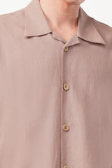 Elite Taupe Luxe Soft Cotton Shirt