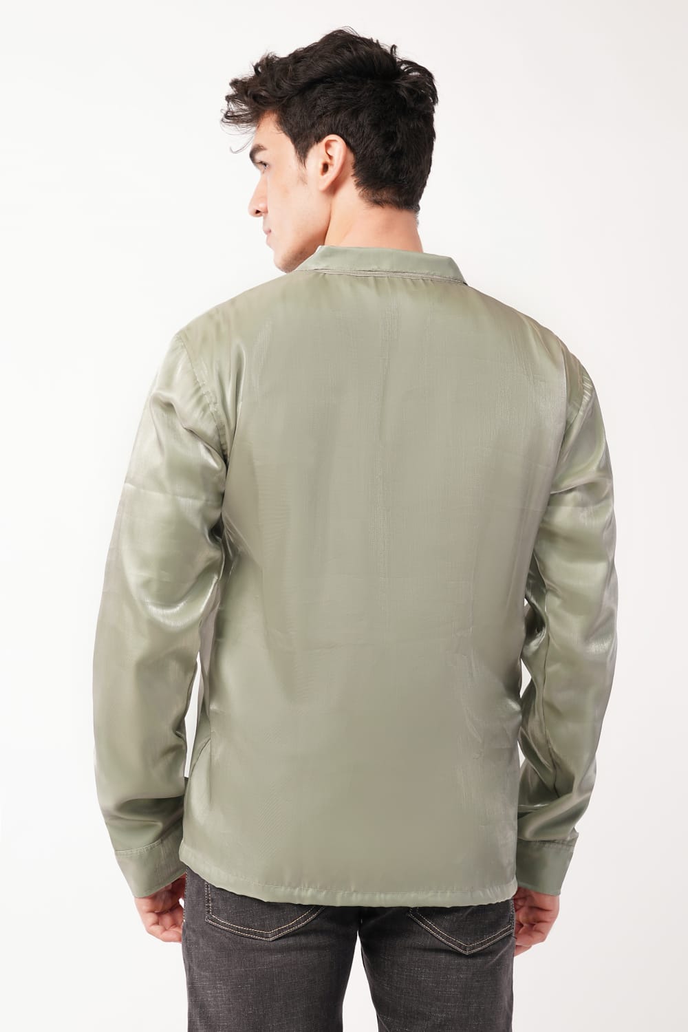 Pistachio green jimmy choo full sleeves shirt
